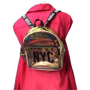 PINK Victoria's Secret Iridescent NYC Backpack